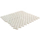 Alabaster White 12x12 Matte Basketweave Porcelain Mosaic Tile (5 pack, 4.84 sq ft/case) - Sample
