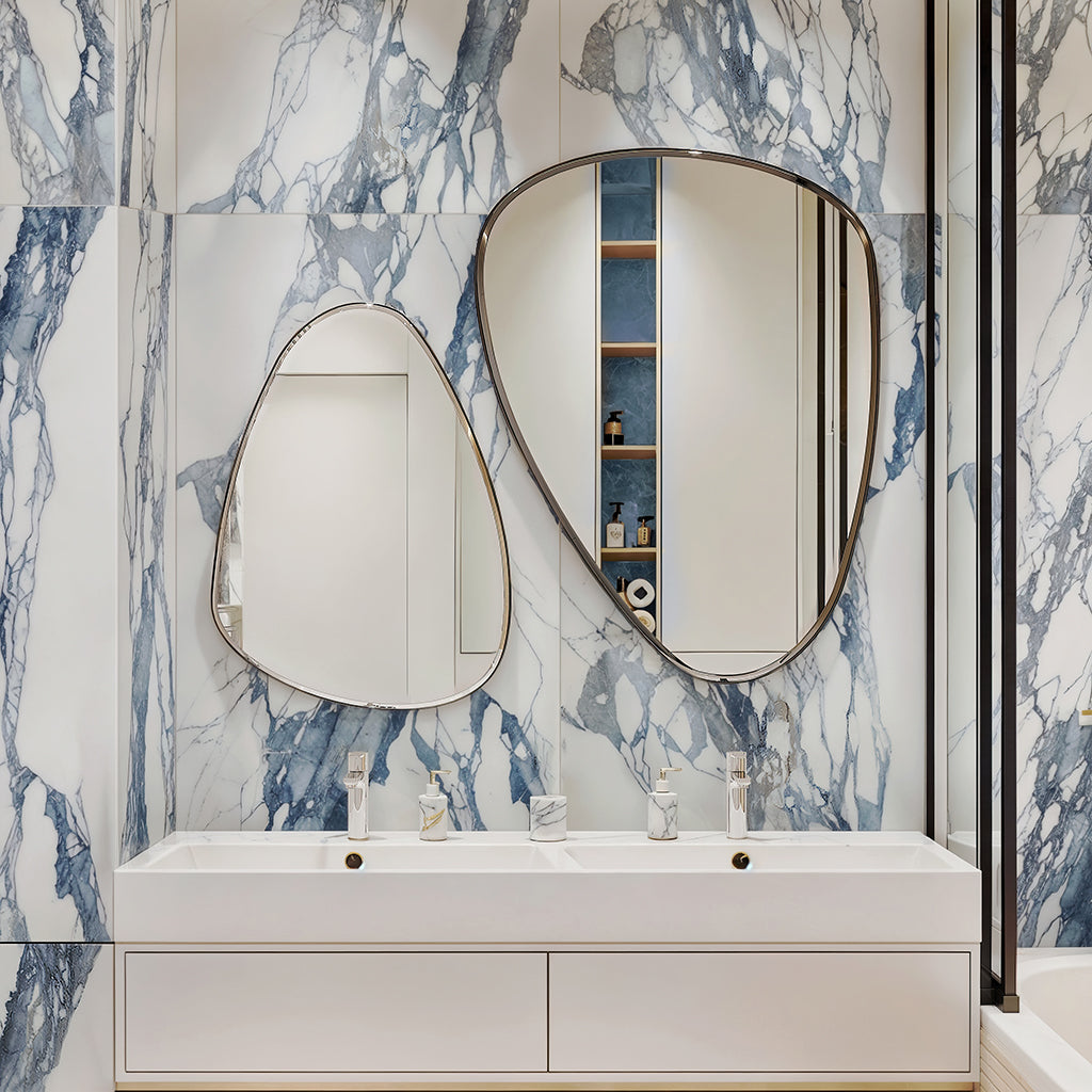 Air Superiority Blue 24x48 Polished Porcelain Large Format Tile (14 Cases, 217.7 sqft/Pallet)