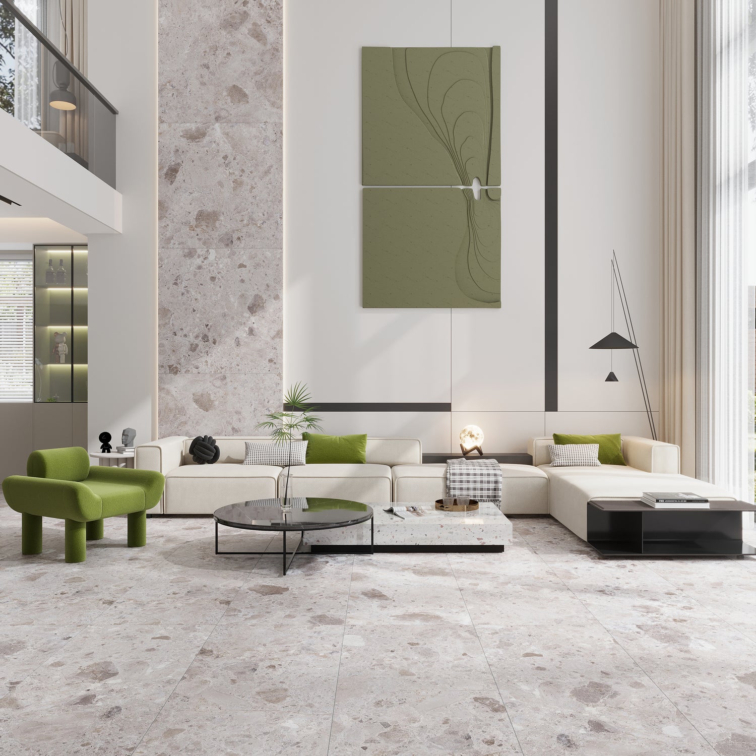 Petra Gray 24x48 Matte Marble-look Vein Porcelain Large Tile (2 pack, 15.5 sq ft/case)