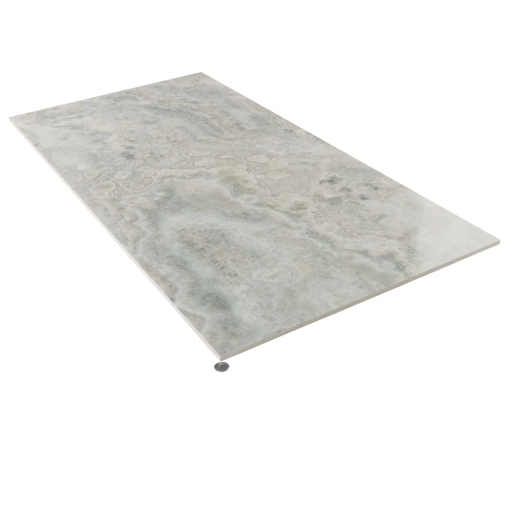 Light Taupe Beige 24x48 Polished Porcelain Large Format Tile (2 pack, 15.55 sq ft/case) - Sample