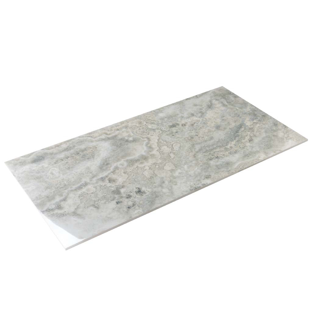 Light Taupe Beige 24x48 Polished Porcelain Large Format Tile (2 pack, 15.55 sq ft/case) - Sample