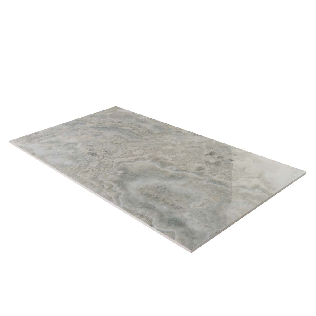 Light Taupe Beige 24x48 Polished Porcelain Large Format Tile (2 pack, 15.55 sq ft/case) - Sample