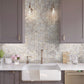Light Taupe Beige 9x13 Polished Hexagon Porcelain Mosaic Tile (9 pack, 7.09 sq ft/case) - Sample