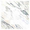 Sample - Ivory White Green Vein 12x12 Polished Square Porcelain Mosaic Tile (11 pack, 10.65 sq ft/case)