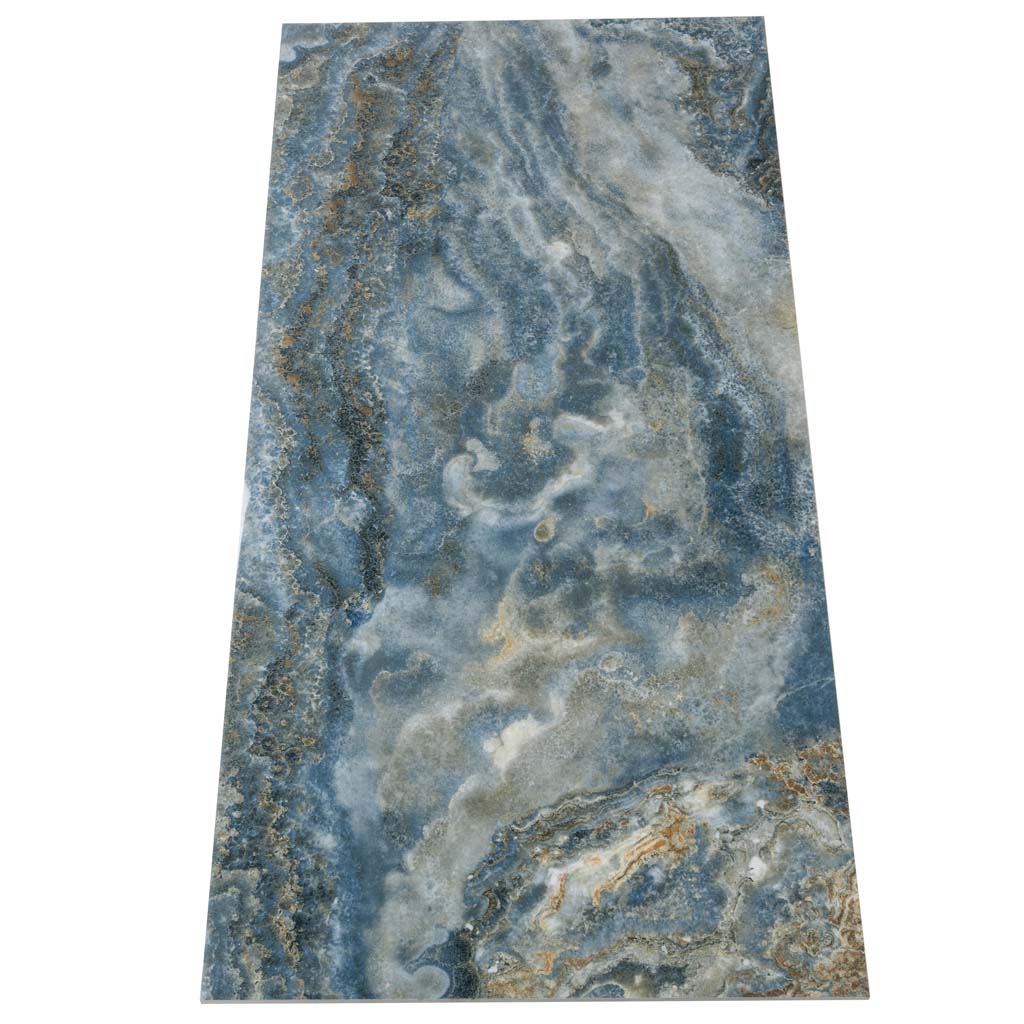24x48 Splendor Polished Blue Porcelain Rectangular Tile - Blue ...