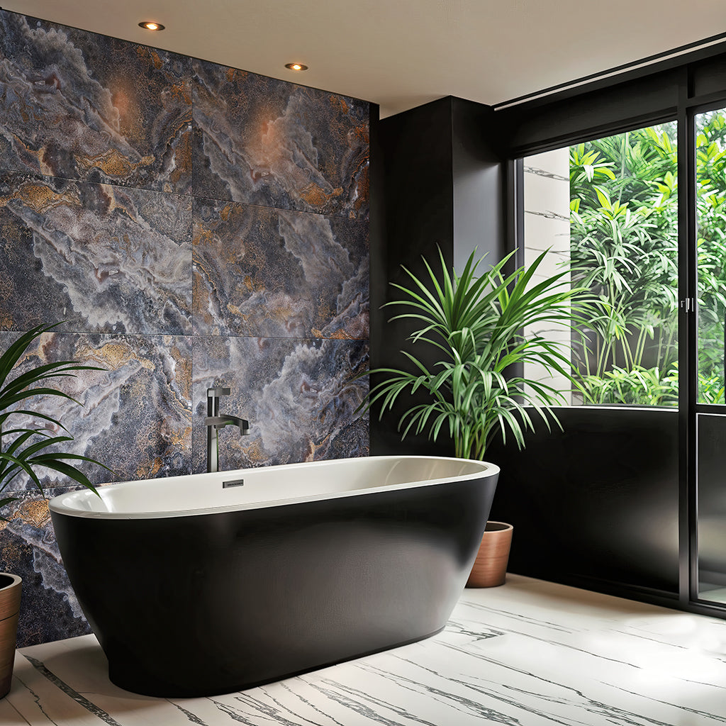 Hale Navy 24x48 Polished Porcelain Large Format Tile (13 Cases, 202.15 sqft/Pallet)