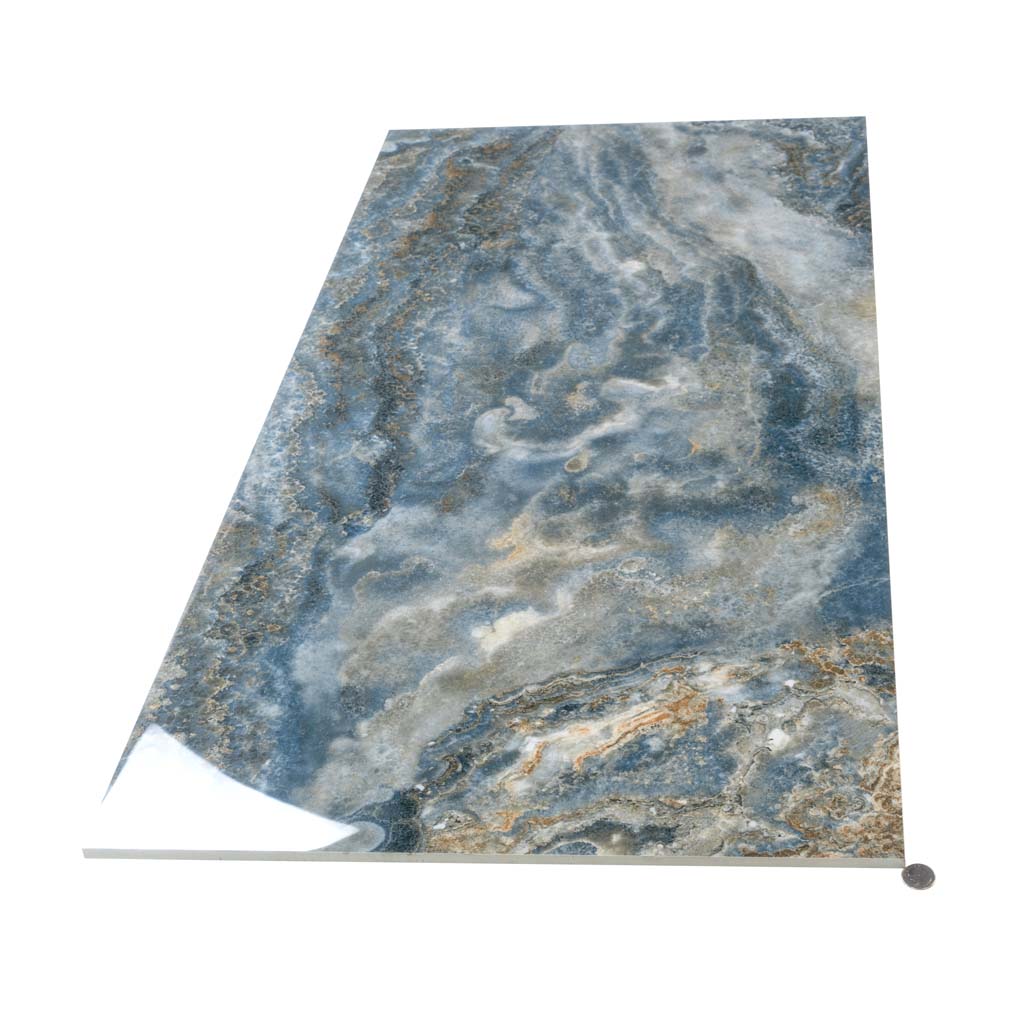 24x48 Splendor Polished Blue Porcelain Rectangular Tile - Blue ...