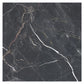 Splendor 48x48 Charcoal Black Porcelain Large Format Sqaure Veining Wall and Floor Tile (1 Pack, 15.5 sq ft/case)