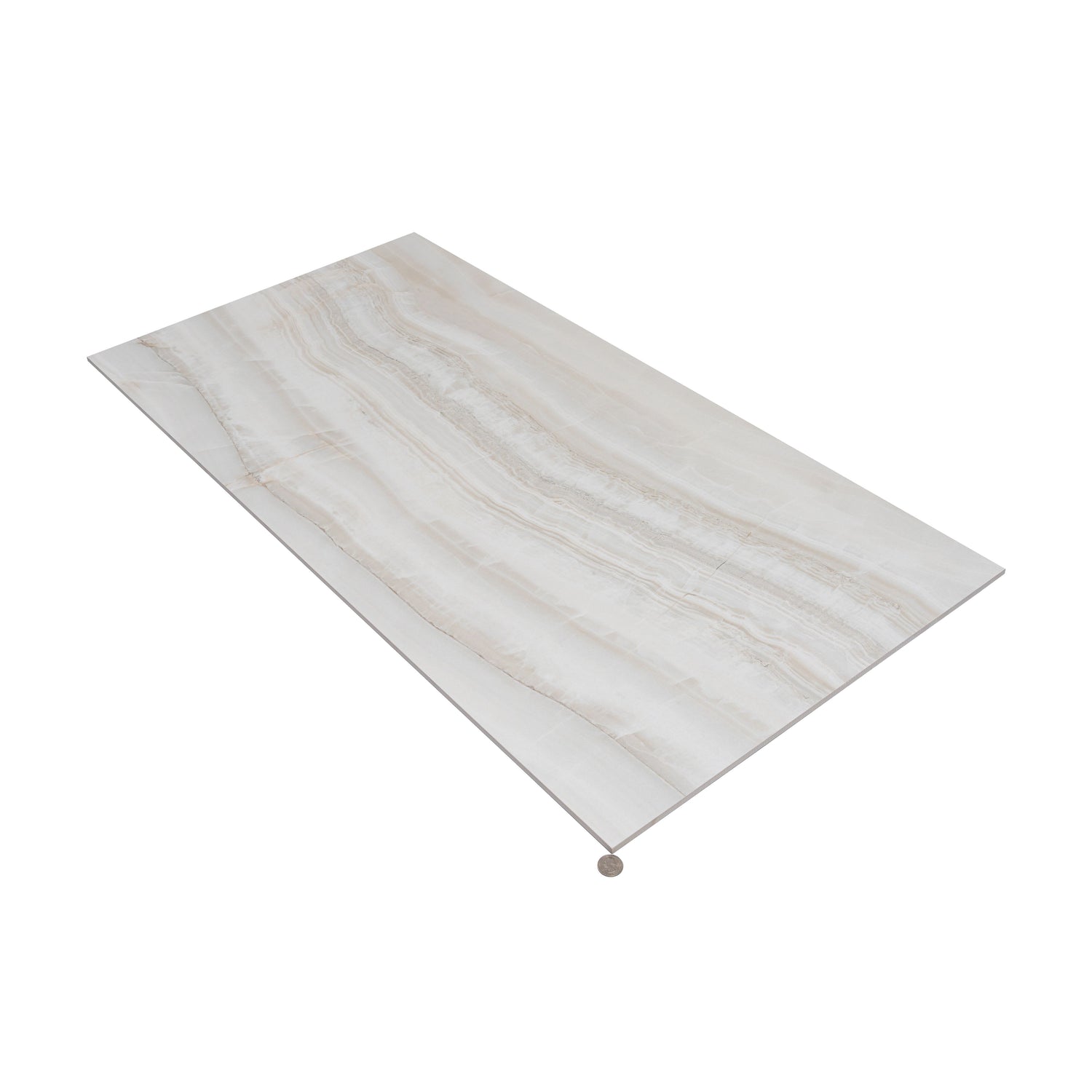 Sample - Ivory White 24x48 Honed Porcelain Large Tile (15.5 sq ft/case, 2-Pack)