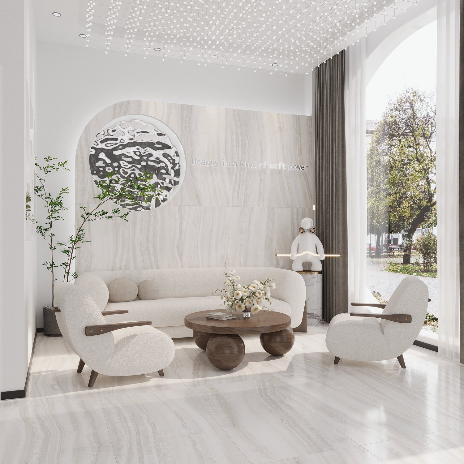 Sample - Ivory White 24x48 Honed Porcelain Large Tile (15.5 sq ft/case, 2-Pack)