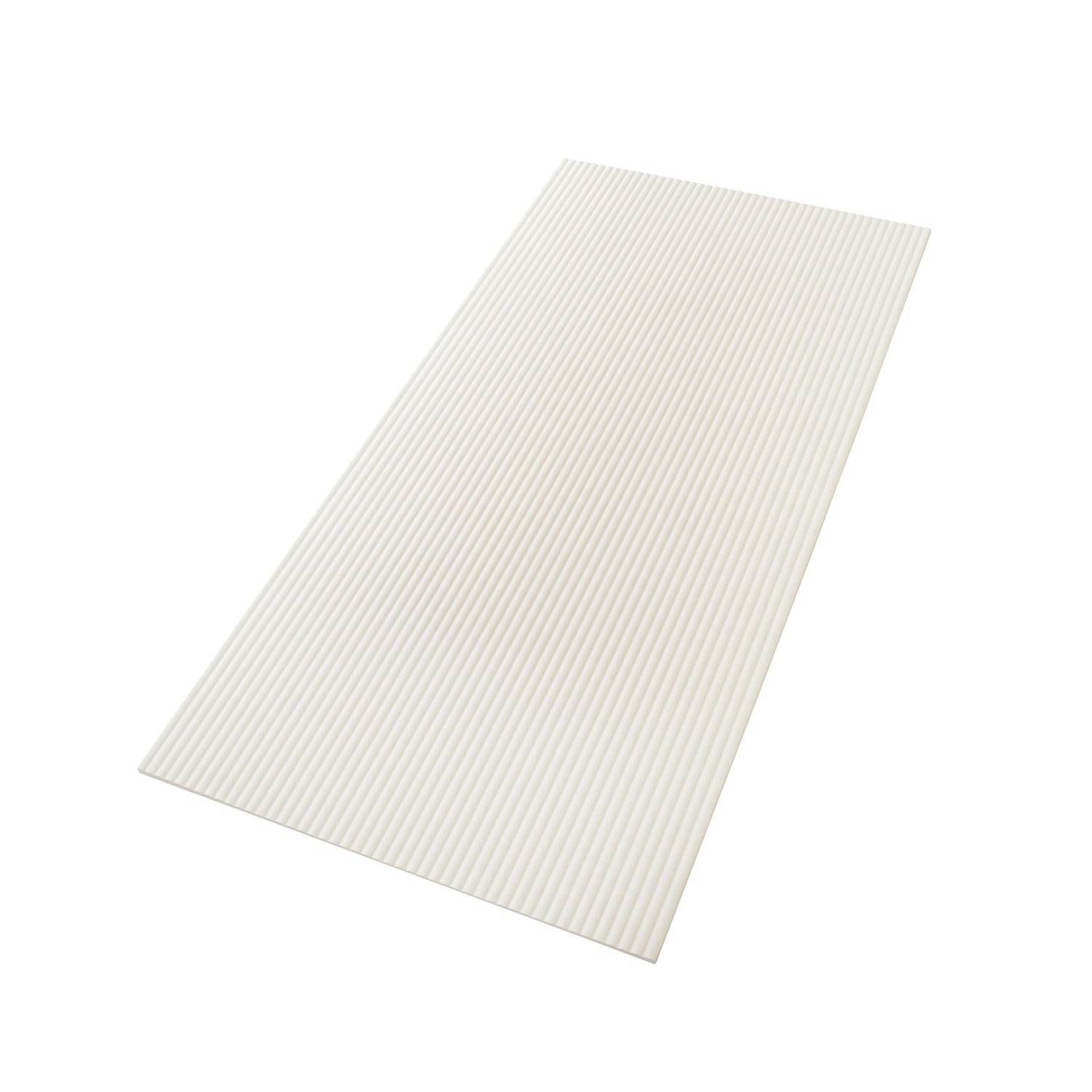 Terrain 24x48 White Porcelain Large Format Ribbed Wall Tile (2 Pack, 15.55 sq ft/case)
