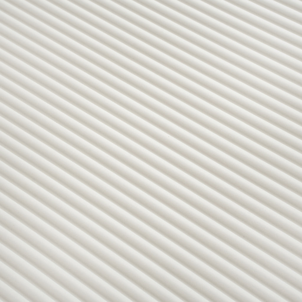 Terrain 24 x 48 white porcelain large format ribbed wall tile, image size:1024x1024