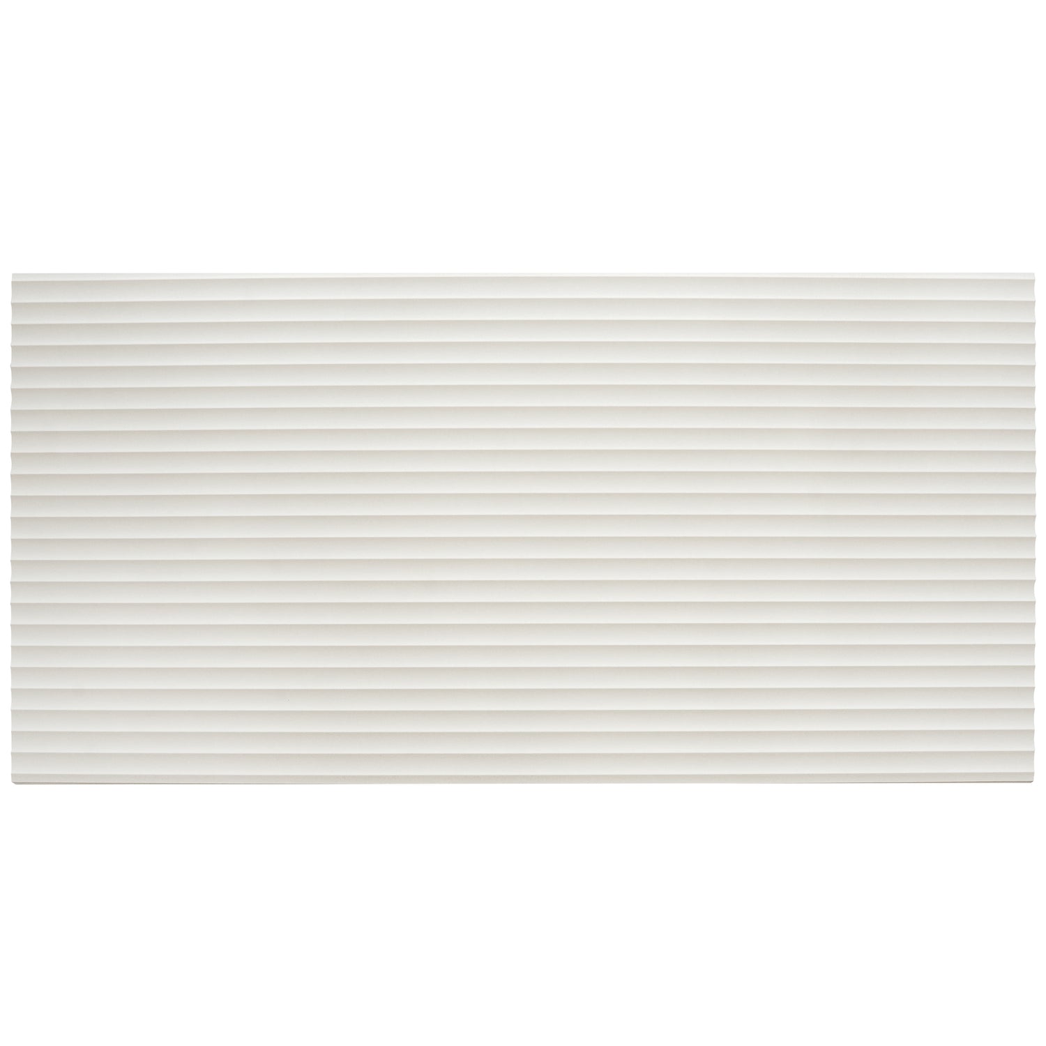 Terrain 24x48 Soft White Porcelain Large Format Fluted grooved Wall Tile (2 Pack, 15.55 sq ft/case)