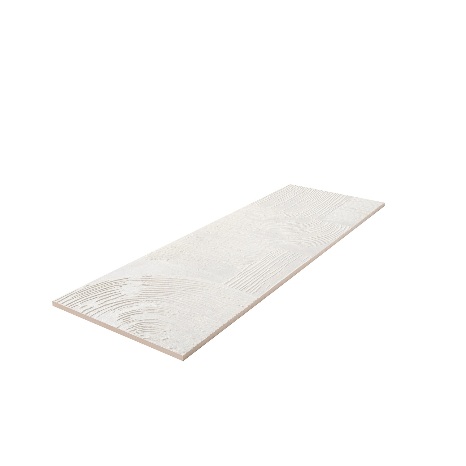Terrain 12x36 Off-White Ceramic Large Format Trowel Plaster-Style Wall Tile (4 Pack, 5.82 sq ft/case)