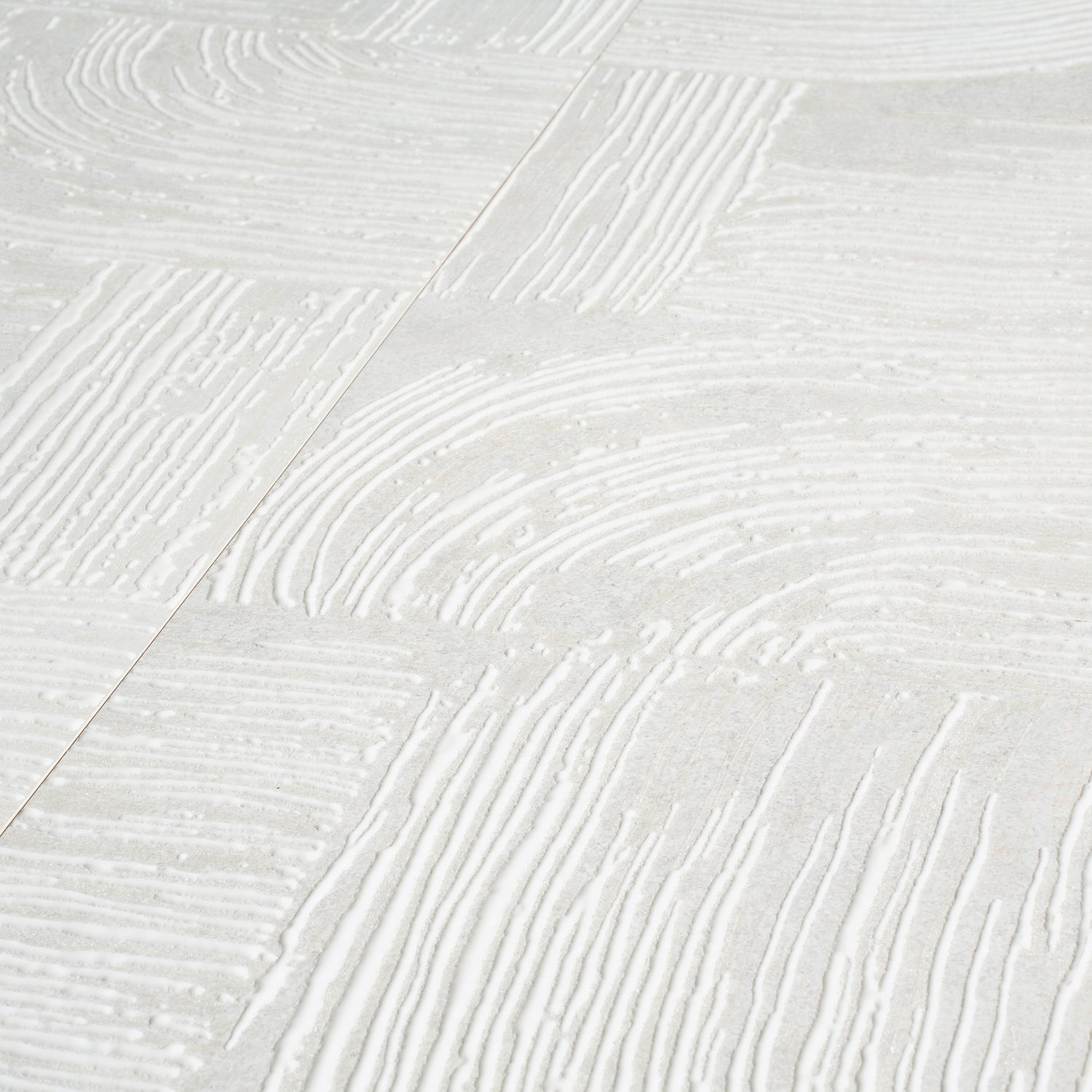 Terrain 12x36 Off-White Ceramic Large Format Trowel Plaster-Style Wall Tile (4 Pack, 5.82 sq ft/case)