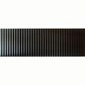 Sample - Black 12x36 Matte Fluted Ceramic Large Format Tile (4 pack, 11.63 sq ft/case)