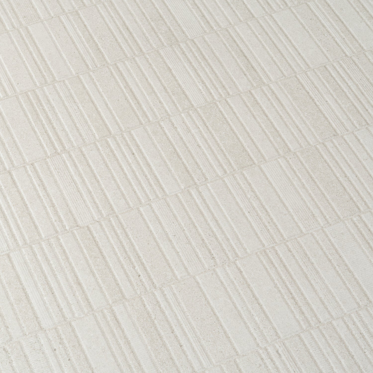 Imprint 24x48 Chalk Beige Ceramic Large Format Linear Grid Wall Tile (2 Pack, 15.5 sq ft/case)