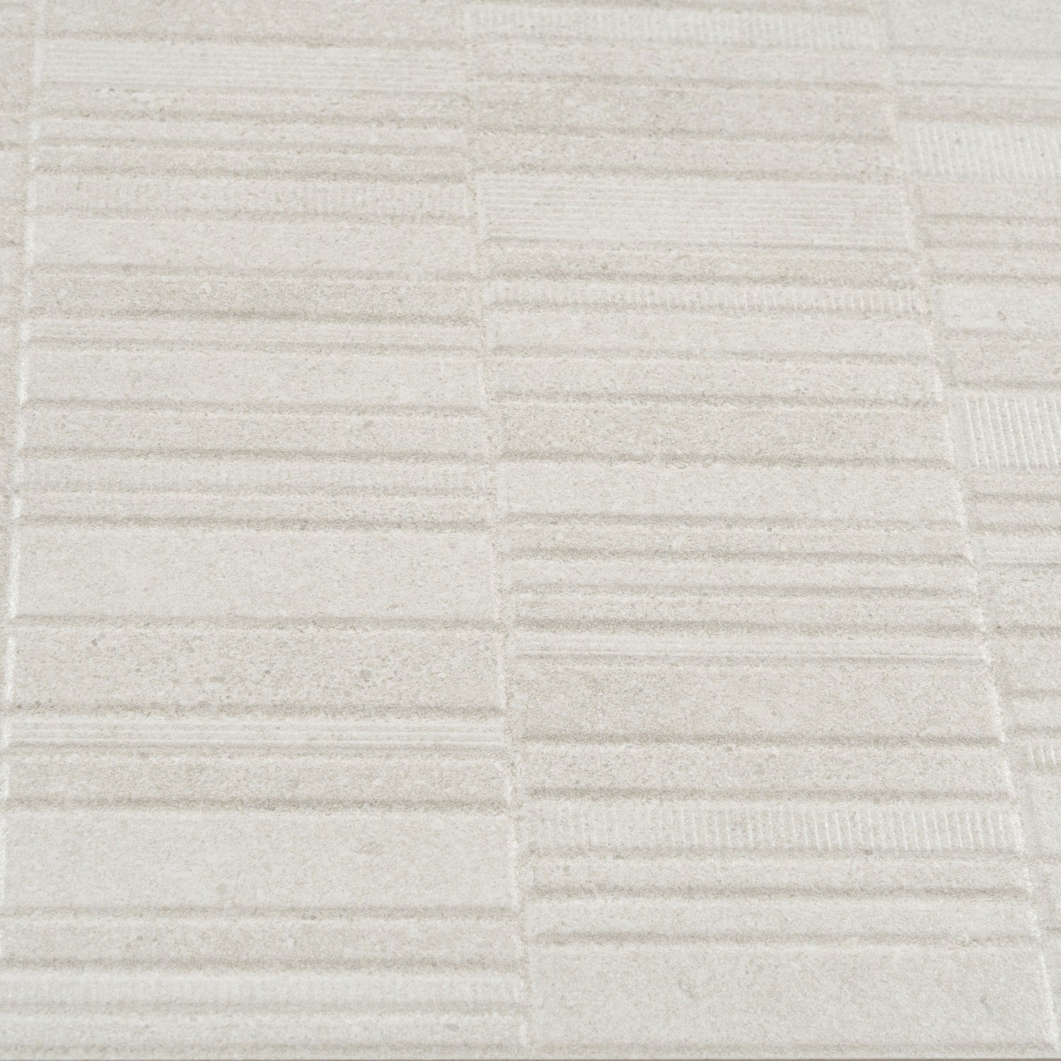 Imprint 24x48 Chalk Beige Ceramic Large Format Linear Grid Wall Tile (2 Pack, 15.5 sq ft/case)