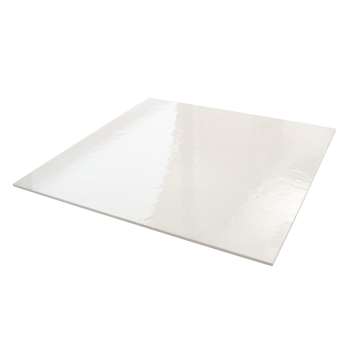 Imprint 36x36 White Porcelain Large Format Square Maiolica Wall and Floor Tile (2 Pack, 17.67 sq ft/case)