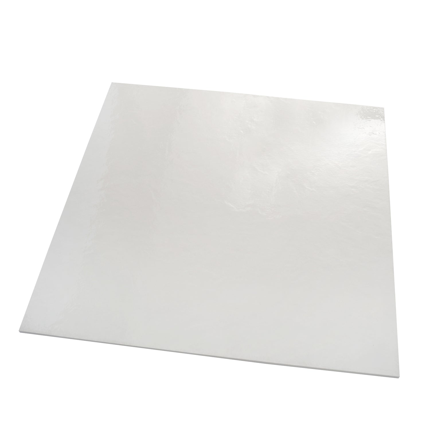 Imprint 36x36 White Porcelain Large Format Square Maiolica Wall and Floor Tile (2 Pack, 17.67 sq ft/case)