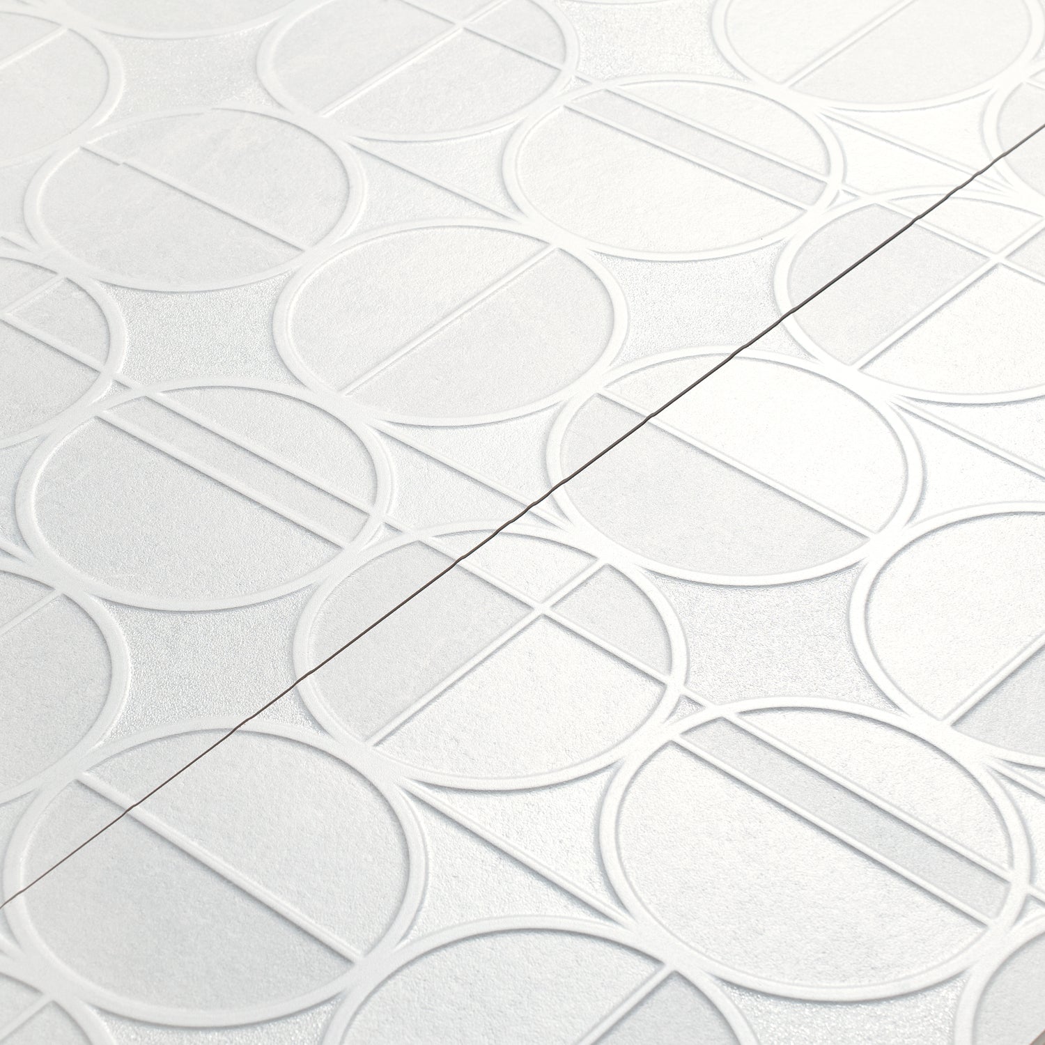 Soft Cloud White 16x48 Matte Ceramic Deco Large Tile (15.5 sq ft/case, 3-Pack)