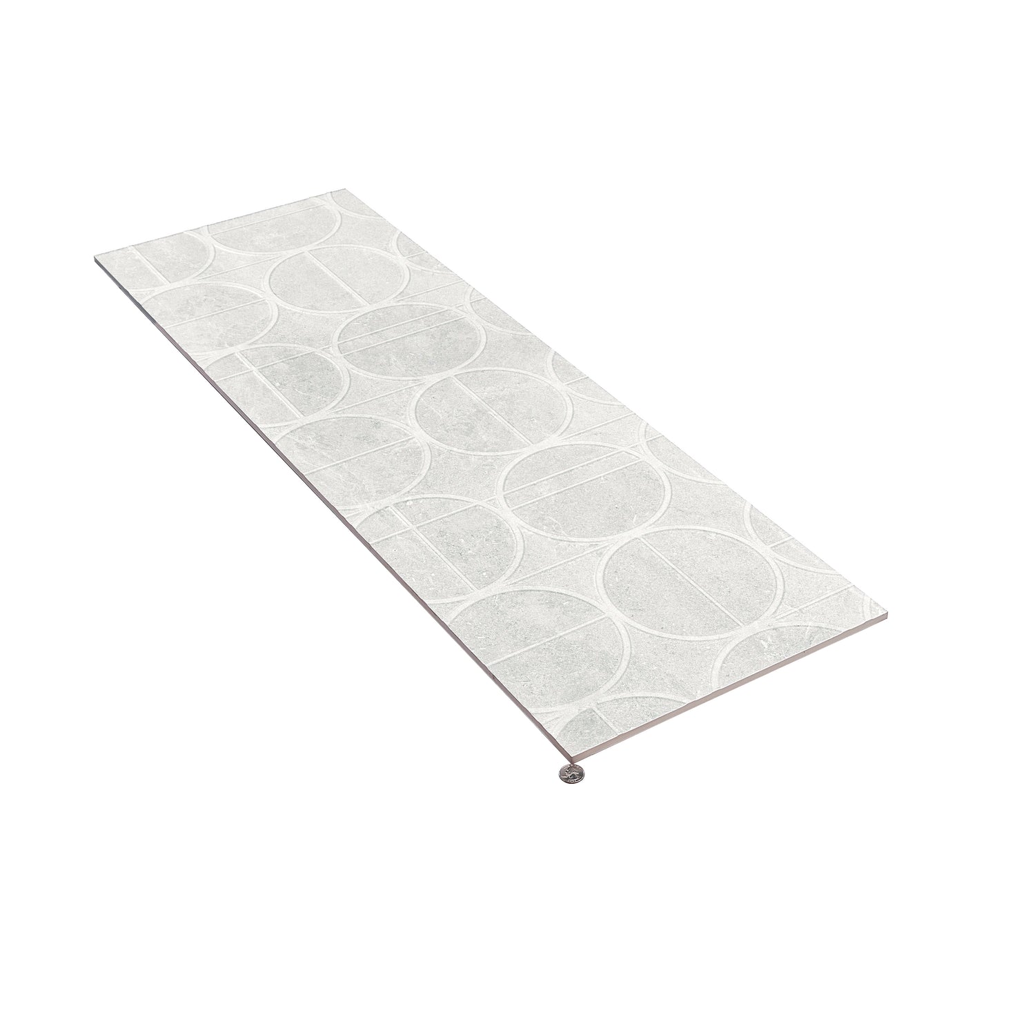 Soft Cloud White 16x48 Matte Ceramic Deco Large Tile (15.5 sq ft/case, 3-Pack)