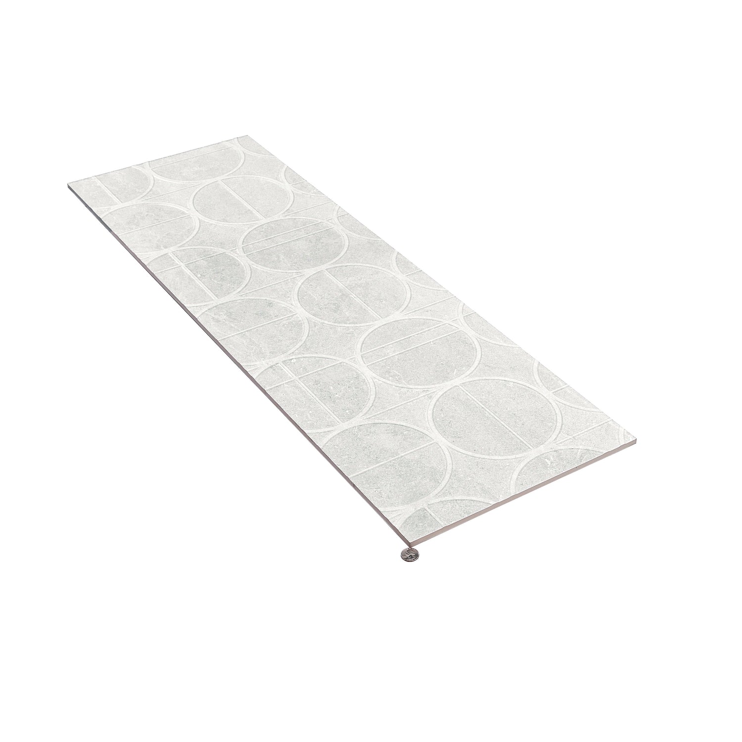 Sample - Soft Cloud White 16x48 Matte Ceramic Deco Large Tile (15.5 sq ft/case, 3-Pack)
