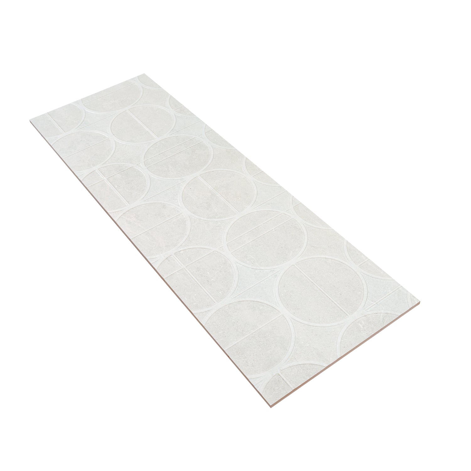 Soft Cloud White 16x48 Matte Ceramic Deco Large Tile (15.5 sq ft/case, 3-Pack)