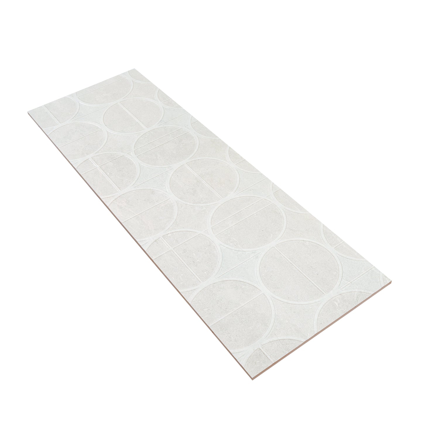 Sample - Soft Cloud White 16x48 Matte Ceramic Deco Large Tile (15.5 sq ft/case, 3-Pack)