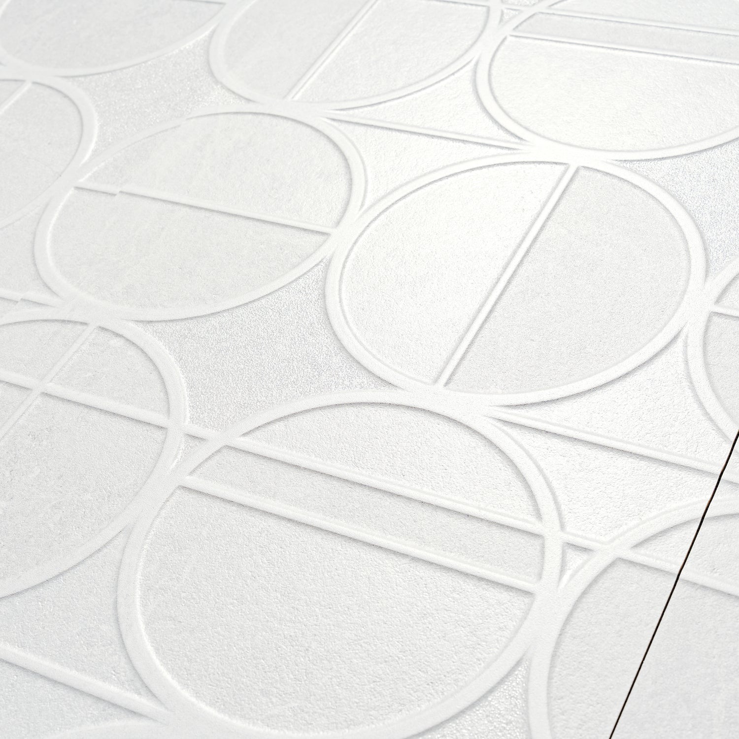 Soft Cloud White 16x48 Matte Ceramic Deco Large Tile (15.5 sq ft/case, 3-Pack)