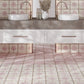 White Pink 8x8 Matte Square Motif Porcelain Tile (15 pack, 6.46 sq ft/case)