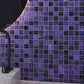 Purple 11x11 Glossy Matte Square Glass Mosaic Tile (5 pack, 4.43 sq ft/case)