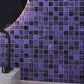 Purple 11x11 Glossy Matte Square Glass Mosaic Tile (50 Cases, 221.7 sqft/Pallet)