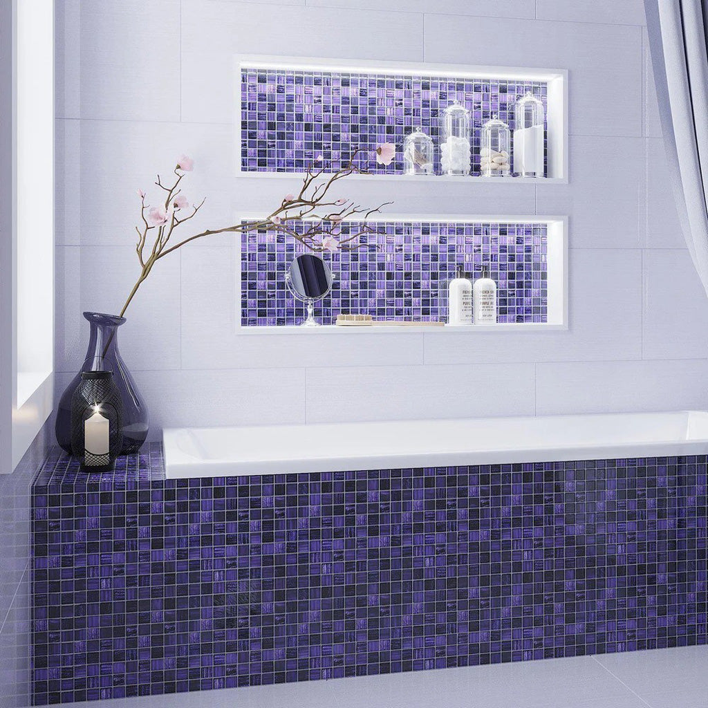 11x11 Purple Glass Tile