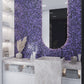 Purple 11x11 Glossy Matte Square Glass Mosaic Tile (5 pack, 4.43 sq ft/case) - Sample