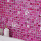 Fuchsia Pink 11x11 Glossy Matte Square Glass Mosaic Tile (20 Cases, 88.67 sqft/Pallet)