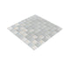Could Gray 11x11 square glossy and matte glass mosaic tiles, 5 pack, 4.43 sq ft case
