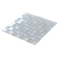 Could gray 11x11 glossy and matte square glass mosaic tile sheet with mixed finishes