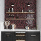 Berry Red 11x11 Glossy Matte Hexagon Glass Mosaic Tile (5 pack, 4.43 sq ft/case)