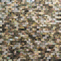Sample - Beige Brown 11x12 Polished Brick Shell Mother of Pearl Mosaic Tile (20 pack, 19.34 sq ft/case)