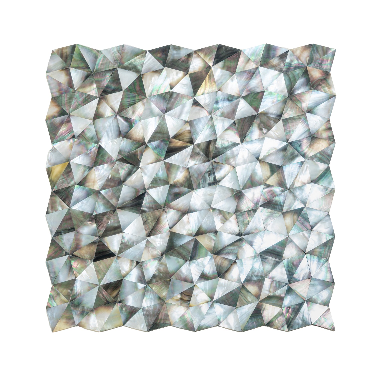 Beige 12x12 Polished Herringbone Shell Mosaic Tile (20 pack, 19.33 sq ft/case)