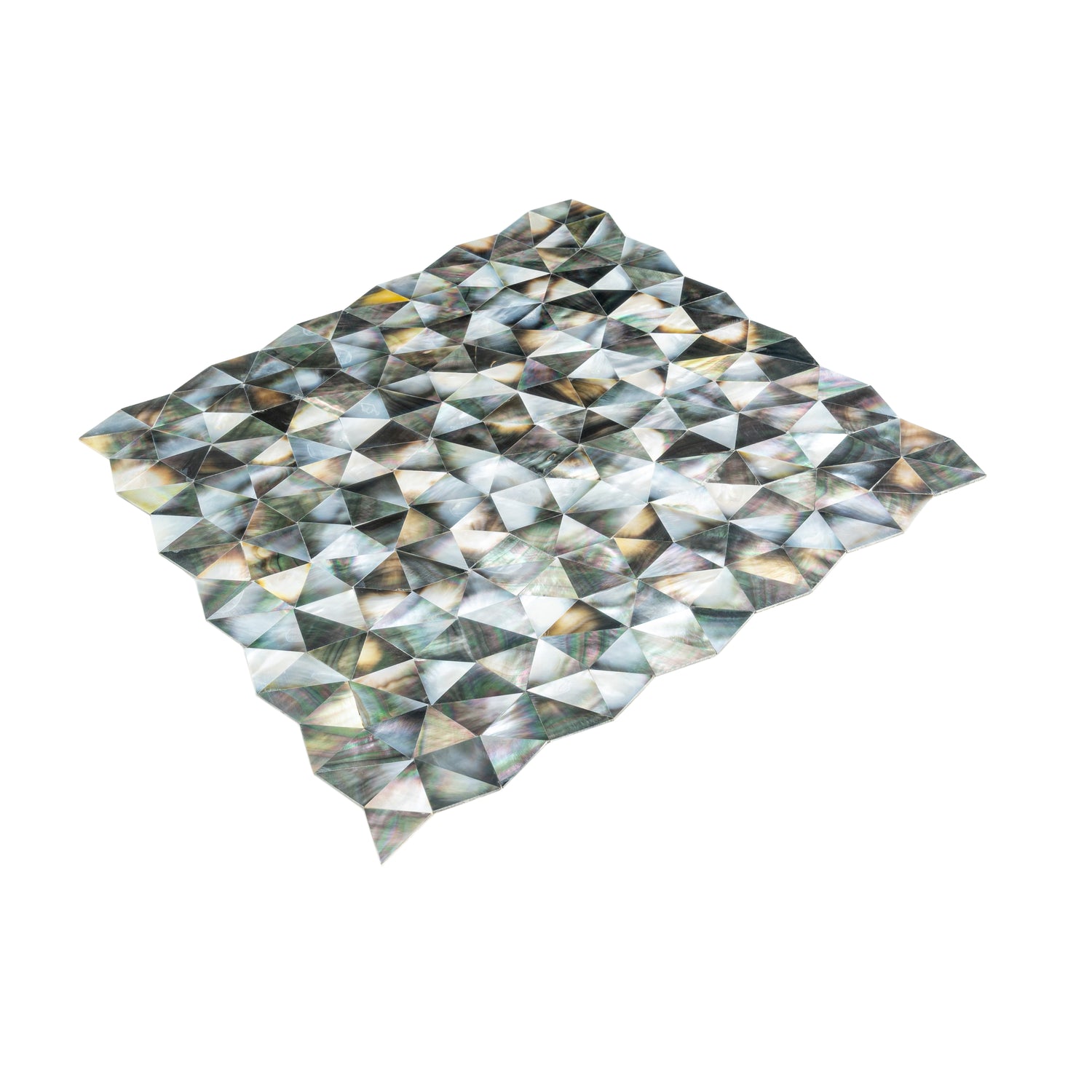 Beige 12x12 Polished Herringbone Shell Mosaic Tile (20 pack, 19.33 sq ft/case)