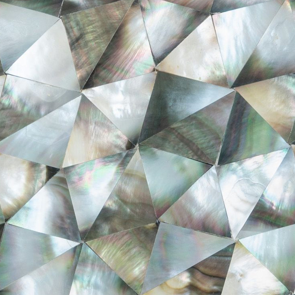 Beige 12x12 Polished Herringbone Shell Mosaic Tile (20 pack, 19.33 sq ft/case) - Sample