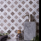 5 pack Beige 12-in x 12-in Polished Natural Stone Marble Basketweave Floor and Wall Tile (5 sq ft/case) - Sample