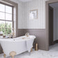 Beige White 11x12 Polished Herringbone Marble Mosaic Tile (5 pack, 4.71 sq ft/case) - Sample