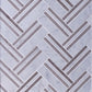 Beige White 11x12 Polished Herringbone Marble Mosaic Tile (5 pack, 4.71 sq ft/case) - Sample