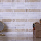 12x12 Beige and White Mosaic Tile 