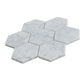 Sample - White 10x11 Honed Marble Hexagon Mosaic tile (5 pack, 3.75 sq ft/case)