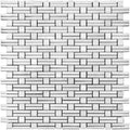 Sample - Eastern White 12x12 Polished Brick Marble Mosaic Tile (5 pack, 4.875 sq ft/case)