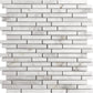 White 12x12 Polished Split Face Brick Marble Mosaic Tile (5 pack, 4.83 sq ft/case) - Sample